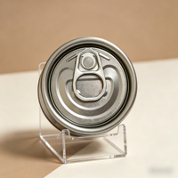 202 #   Couvercles de boîtes de conserve en aluminium chromé argenté de 52,3 mm à ouverture facile pour conserves de poisson