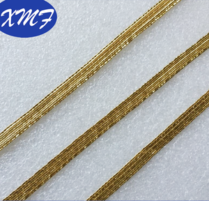 Fascia elastica in oro metallizzato elastico piatto lavorato a maglia per pugile elastico di alta qualità - Product Image 2