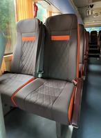 Housses de siège en cuir OEM direct usine en gros pour autobus scolaire Yutong 45 places, MOQ accepté