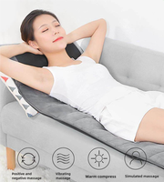 COSMO Elektrisches Thai-Shiatsu Ganzkörper-Massagekissen mit Heizung und Vibration zur Entspannung, PU-Leder, 9-Massage-Stufen für den Heimgebrauch