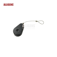 Alligens PB015 Boîtes de sécurité EAS adhésives anti-vol en ABS noir pour présentoirs de vente au détail
