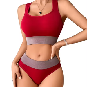 3 вида цветов комплект нижнего белья с U-образным вырезом - Product Image 1