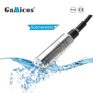 GLT500 réservoir de liquide submersible inoxydable hydrostatique rs485 analogique 4-20ma transmetteur de niveau d'eau