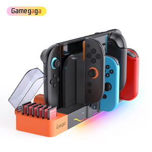 PG-SW2061 8-in-1 Phổ Nhỏ Chuyển Đổi Điều Khiển Sạc <span class=keywords><strong>Dock</strong></span> Với RGB Màu Sắc Sạc Đứng Trò Chơi Phụ Kiện Cho Ns/Chuyển Đổi 2 - Product Image 1