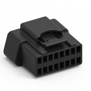 OBD2 16Pin Male Waterproof Connector Assembly Lock Type Crimp Housing 6A Rated - Product Image 3