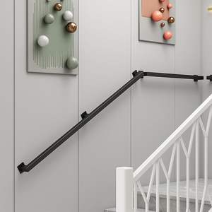 Gorssen - Soportes de Pared para Pasamanos de Hierro Negro de 400 cm, Minimalistas, para Escaleras, Áticos, Pasillos, Villas y Lofts - Product Image 4