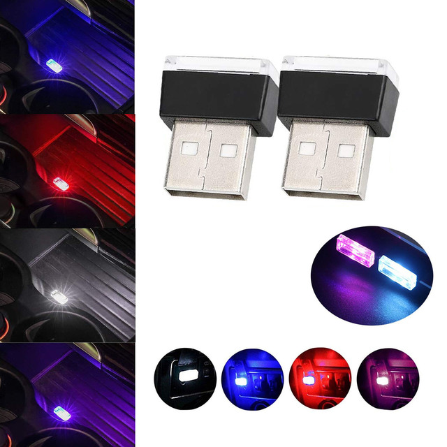 Universal Mini Atmosphere Lights Romantic USB Led Light Plug-In 5V Lamp Interior Ambient Lighting Car Accessories Home Decor