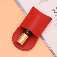 Sac organisateur de parfum en cuir PU portable, élégant mini étui pour flacon de parfum, housse de luxe pour rouge à lèvres, rangement pour maquillage, cadeau