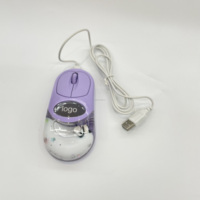 Souris sans fil pour ordinateur, nouveau style, avec logo personnalisé, à double mode, à liquide aquatique flottant