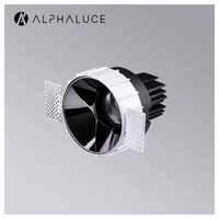 Plafonnier LED encastré blanc CCT DALI DT8 24V 277V Australie, découpe de 90 mm, trou de 20 cm, 70 mm, 120 mm, 2 sorties