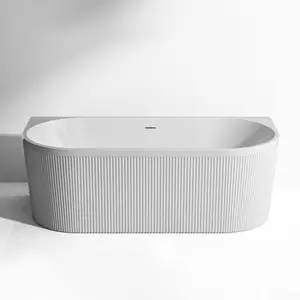 ICEGALAX feste Oberfläche verbundwerkstoff Stein Harz freistehende Badewanne Japanische Massage Whirlpool - Product Image 2