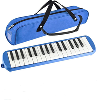 Pianica 32 Keys Keyboard Musical Instruments with Carrying Bag 32 Keys Melodica Blue