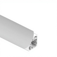 Profilé en alliage d'aluminium LED personnalisé avec finition anodisée pour éclairage d'angle de plafond supérieur, température de couleur réglable, garantie 3 ans