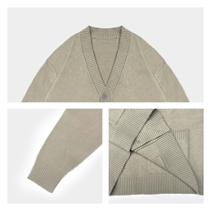 <span class=keywords><strong>Maglione</strong></span> Lavorato a Maglia Personalizzato OEM ODM, Cardigan in Cotone da <span class=keywords><strong>Uomo</strong></span> <span class=keywords><strong>con</strong></span> Scollo a V, Cardigan Invernale <span class=keywords><strong>con</strong></span> <span class=keywords><strong>Bottoni</strong></span> Frontali per <span class=keywords><strong>Uomo</strong></span> - Product Image 3