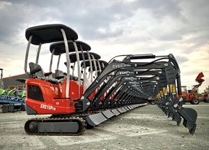 Mini Excavadora ERE10 Pro de 1 Tonelada, Micro Excavadora Hidráulica Compacta con Accesorios para Construcción y Jardinería - Product Image 6