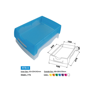 Accesorios de laboratorio óptico, bandeja de trabajo óptica de plástico, caja de rotación de RTB-4 68*190*270mm <span class=keywords><strong>para</strong></span> procesamiento de gafas y <span class=keywords><strong>lentes</strong></span> - Product Image 1