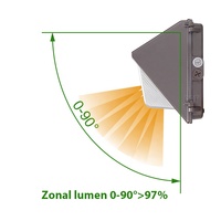 Luminaire mural LED extérieur ETL DLC avec photocellule 60W 80W 100W 120W