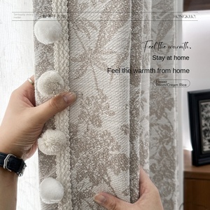 Panneau de fenêtre en jacquard floral vert verdoyant avec design semi-transparent pour le salon et l'aménagement de <span class=keywords><strong>baie</strong></span> <span class=keywords><strong>vitrée</strong></span> - Product Image 4