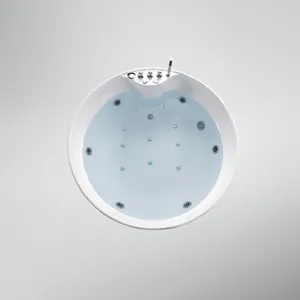 Hot Standard Oval Badezimmer Moderne Massage Massive Badewanne Runde Acryl Badewanne in Weiß