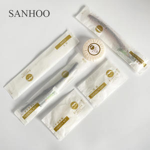 SANHOO Kit de servicios de <span class=keywords><strong>hotel</strong></span> de lujo Juego de higiene desechable ecológico para huéspedes Estilo de <span class=keywords><strong>hotel</strong></span> de 5 estrellas - Product Image 6