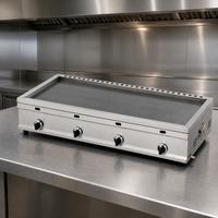 Nouvel Arrivage DanFuQi Plaque de Cuisson à Gaz Plate en Acier Inoxydable pour Burgers, Garantie 1 An, Nettoyage Facile, Silencieux