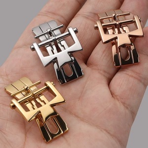 Sonrada SRD-004WB Thép không gỉ sang trọng có thể gập lại Khóa bướm phù hợp với dây đeo đồng hồ Constantin ở nước ngoài VCO 18mm 20mm - Product Image 2