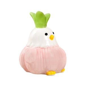 Ruijie Ceramic Garlic Bird Figurine Handmade <b>Easter</b> Office Desk Decoration Cute Cartoon Tea Pet Home <b>Ornament</b> - Product Image 5