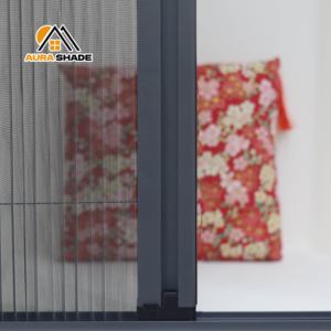 Uso en el hogar Anti <span class=keywords><strong>Mosquito</strong></span> Bug Retráctil Plisse <span class=keywords><strong>Net</strong></span> Ventana Desmontable Ventana Cortina Plisada Persiana Enrollable Horizontal - Product Image 3