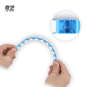 Qiyi Mini Magic Ruler 24 Segment Folding 48 Square Grid Brain Boosting <b>Puzzle</b> For Teens 8 To 13 Years Unisex Portable Toy - Product Image 2