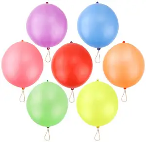 Diskon besar 5g balon mainan anak-anak dengan karet gelang menangani pukulan balon lateks balon pukulan dengan elastis melenting balon