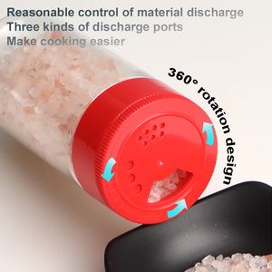 Pet rỗng nhựa gia vị chai gia vị Shaker Muối bột <span class=keywords><strong>container</strong></span> hạt tiêu <span class=keywords><strong>Jar</strong></span> với cái mỏ cap - Product Image 2
