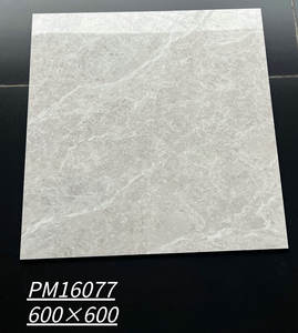 Carreaux de sol et de mur en porcelaine brillante blanc Carrara 60x60cm Bon marché Liquidation Stock pour la conception d'immeubles de bureaux et de salles - Product Image 5