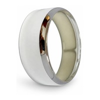 ABS Spritzgegossener Dekorativer Ring Vakuumplattiertes Chrom-Finish Becherdeckelring Kundenspezifisches OEM-Kunststoffteil