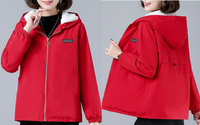 AIMINYZ Manteau d'hiver ample en coton pour femme, nouvelle collection 2023, style américain, à capuche, respirant, en polaire d'agneau épaisse