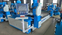 Machine à souder les brides en fer cornière à quatre pistolets, moteur 3000W, pour tôles de 3-5mm, pour la fabrication de conduits d'air CVC