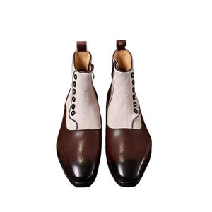 Zapatos formales de negocios británicos hechos a mano, retro, de verano, con punta cuadrada para hombre, zapatos de cuero transpirables y antideslizantes - Product Image 5