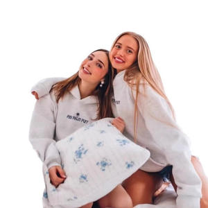 Cross-Border Hot Neue Damen Drop-Shoulder Sleeve Sweater Hawaii Hibiscus Modemarke Druck Hoodie Europäische Größe - Product Image 5