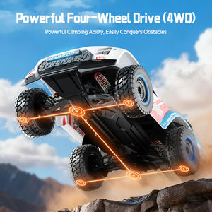 سيارة تحكم عن بعد صغيرة 1/16 رباعية الدفع للطرق الوعرة بسرعة 45 كم/ساعة، سيارة تسلق كهربائية بدون فرشاة معدنية بـ 8 قنوات للأطفال - Product Image 5