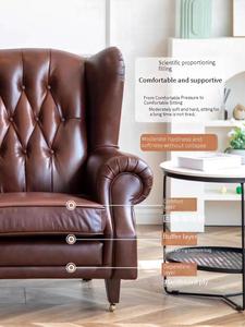 Sofá Chesterfield de Lujo para Salón, Sillón Club, Fabricación en Fábrica, Venta al por Mayor, Estilo Antiguo - Product Image 4