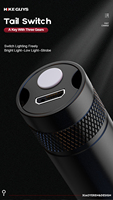 Mini lampe torche tactique LED la plus vendue, en alliage d'aluminium, rechargeable, XPE, étanche IP44, 150LM, modes Haute/Basse/Stroboscopique, portable