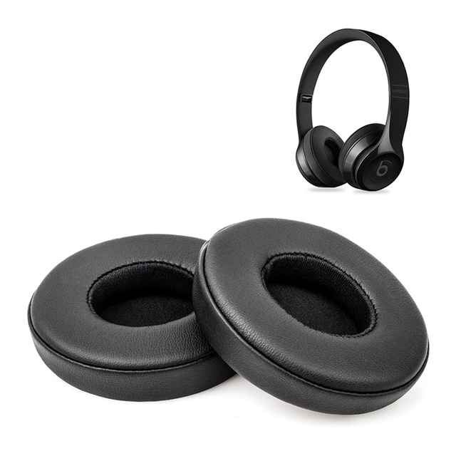 High Quality Earpad Replacement Soft Sponge Ear Pads Headphone Cushions Protein Leather Memory Foam Earmuff for Beats Solo