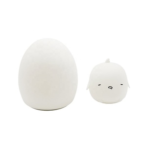 Squishy silikon yumurta şekilli gece lambası yumuşak sevimli Minimalist <span class=keywords><strong>LED</strong></span> gece lambası kreş çocuklar için yatak odası promosyon hediye - Product Image 3