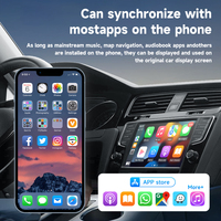 Adaptateur sans fil 2-en-1 CarPlay et Android Auto modèle C204, boîte multimédia de streaming automobile B-T Epro, dongle USB Car Play pour téléphone
