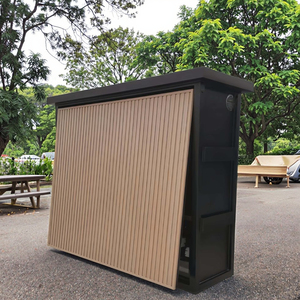 Cocina Móvil de Acero de Estilo Contemporáneo para Exteriores con Fregadero y <span class=keywords><strong>Parrilla</strong></span>, Ecológica y Duradera para Apartamentos y Tiendas - Product Image 6