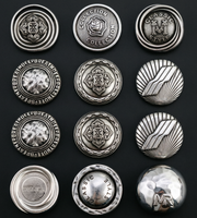 Boutons en fer de luxe personnalisables, écologiques et dissimulés, de forme carrée/diamant/étoile pour chemises féminines et vestes pour enfants