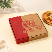 Boîtes à pizza jetables en kraft en gros d'usine, 7, 8, 9, 10, 12 pouces, emballages alimentaires à emporter en papier pour la cuisson, en stock