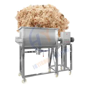 Mistura Industrial Máquina Foundation Food Leite Em Pó 2000 Kg Horizontal Ribbon Mixer com Aquecimento