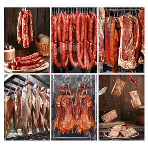 เครื่องรมควันไฟฟ้า OCEAN สำหรับทำไส้กรอ<span class=keywords><strong>ก</strong></span>ปลา<span class=keywords><strong>แซลมอน</strong></span>เย็น ชอริโซ่ บริสเก็ต ไก่รมควัน <span class=keywords><strong>ราคา</strong></span> - Product Image 6