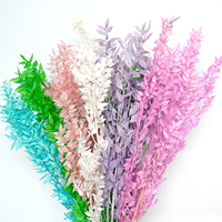 Haute Qualité Séché Réel Eucalyptus Italien Ruscus Frais Préservé Ruscus Plante Feuilles pour Boho Mariages Maison Vase Décor