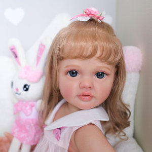 Muñecas Bebé Reborn de 55 cm, Niña Pequeña, Parece un Bebé Real, Linda, Hecha a Mano, Piel 3D con Cabello Largo - Product Image 3